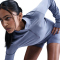 NIKE Swift Dri-FIT UV 1/2-Zip Laufshirt Damen 499 - world indigo/reflective silv XL