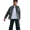 NIKE Air Fleece Jogginghose Kinder 390 - seaweed/black/white XS (122-128 cm)