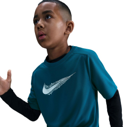 NIKE Multi Dri-FIT T-Shirt Kinder 301 - green abyss/white S (128-137 cm)