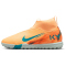 NIKE Jr. Mercurial Superfly 10 Academy Kylian Mbappé TF Multinocken-Fußballschuhe Kinder 801 - melon tint/neo turq-igloo 34