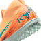NIKE Jr. Mercurial Superfly 10 Academy Kylian Mbappé TF Multinocken-Fußballschuhe Kinder 801 - melon tint/neo turq-igloo 34