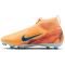 NIKE Jr. Mercurial Superfly 10 Academy Kylian Mbappé FG/MG Fußballschuhe Kinder 801 - melon tint/neo turq-igloo 32