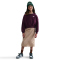 NIKE Sportswear Club Fleece Boxy Crewneck Sweatshirt Mädchen 610 - bordeaux/white XS (122-128 cm)