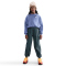 NIKE Sportswear Club Fleece Boxy Crewneck Sweatshirt Mädchen 499 - world indigo/white S (128-137 cm)