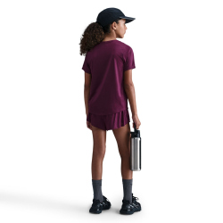 NIKE One Dri-FIT kurzarm Trainingsshirt Mädchen 610 - bordeaux/white L (146-156 cm)