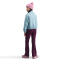 NIKE Sportswear Classic High-Waist Flared Leggings Mädchen 610 - bordeaux/white L (146-156 cm)