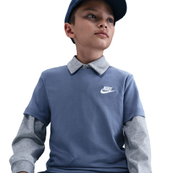 NIKE Sportswear T-Shirt Kinder 499 - world indigo S...