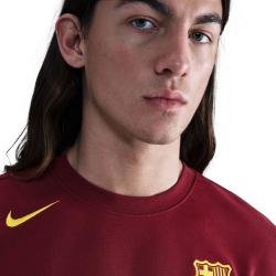 NIKE FC Barcelona Sportswear Club French Terry Crew...