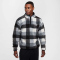 NIKE Club SSNL Winterized Allover Print 1/2-Zip Sweatshirt Herren 010 - black/white/smoke grey/white M