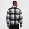NIKE Club SSNL Winterized Allover Print 1/2-Zip Sweatshirt Herren 010 - black/white/smoke grey/white M