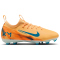 NIKE Jr. Mercurial Vapor 16 Academy Kylian Mbappé FG/MG Fußballschuhe Kinder 801 - melon tint/neo turq-igloo 32