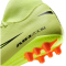NIKE Mercurial Superfly 10 Academy AG Fußballschuhe Herren 300 - limelight/volt-hyper crimson 38.5