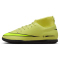 NIKE Jr. Mercurial Superfly 10 Club IC Fußballschuhe Kinder 300 - limelight/volt-hyper crimson 32