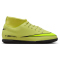 NIKE Jr. Mercurial Superfly 10 Club IC Fußballschuhe Kinder 300 - limelight/volt-hyper crimson 32