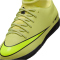 NIKE Jr. Mercurial Superfly 10 Club IC Fußballschuhe Kinder 300 - limelight/volt-hyper crimson 32