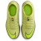 NIKE Jr. Mercurial Superfly 10 Club IC Fußballschuhe Kinder 300 - limelight/volt-hyper crimson 32