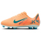 NIKE Jr. Mercurial Vapor 16 Club Kylian Mbappé FG/MG Fußballschuhe Kinder 801 - melon tint/neo turq-igloo 33