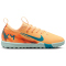 NIKE Jr. Mercurial Vapor 16 Academy Kylian Mbappé TF Multinocken-Fußballschuhe Kinder 801 - melon tint/neo turq-igloo 33
