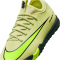 NIKE Jr. Mercurial Vapor 16 Academy TF Multinocken-Fußballschuhe Kinder 300 - limelight/volt-hyper crimson 33