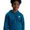 NIKE Sportswear Club Fleece Kapuzenjacke Kinder 301 - green abyss/white S (128-137 cm)