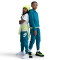 NIKE Club Fleece Jogginghose Kinder 301 - green abyss/white M (137-147 cm)