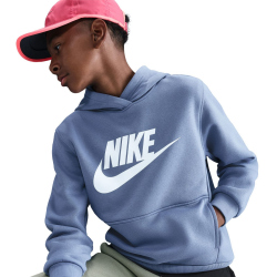 NIKE Sportswear Club Fleece Hoodie Kinder 499 - world indigo/white XL (158-170 cm)