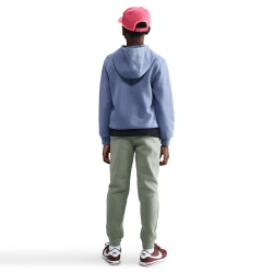 NIKE Sportswear Club Fleece Hoodie Kinder 499 - world indigo/white XL (158-170 cm)