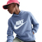NIKE Sportswear Club Fleece Hoodie Kinder 499 - world indigo/white XL (158-170 cm)