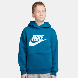 NIKE Sportswear Club Fleece Hoodie Kinder 301 - green abyss/white L (147-158 cm)