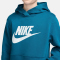 NIKE Sportswear Club Fleece Hoodie Kinder 301 - green abyss/white L (147-158 cm)