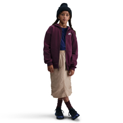 NIKE Sportswear Club Fleece Oversized Kapuzenjacke Kinder 610 - bordeaux/white XL (158-170 cm)