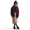 NIKE Sportswear Club Fleece Oversized Kapuzenjacke Kinder 610 - bordeaux/white XL (158-170 cm)
