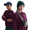 NIKE Sportswear Club Fleece Oversized Sweatshirt Kinder 610 - bordeaux/white M (137-147 cm)