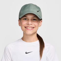 NIKE Club Dri-FIT Metal Swoosh Cap Kinder 364 - clay green