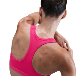 NIKE Swoosh Medium Support Padded Sport-BH Damen 666 - rush pink/white L