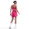 NIKE Swoosh Medium Support Padded Sport-BH Damen 666 - rush pink/white L