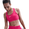 NIKE Swoosh Medium Support Padded Sport-BH Damen 666 - rush pink/white XL