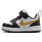 NIKE Court Borough Low Recraft Baby-Sneaker 008 - black/metallic gold-black-white 23.5