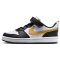 NIKE Court Borough Low Recraft Sneaker Kinder 008 - black/metallic gold-black-white 27.5