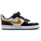 NIKE Court Borough Low Recraft Sneaker Kinder 008 - black/metallic gold-black-white 31