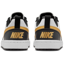 NIKE Court Borough Low Recraft Sneaker Kinder 008 - black/metallic gold-black-white 38