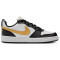 NIKE Court Borough Low Recraft Sneaker Kinder 008 - black/metallic gold-black-white 38