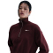 NIKE Sportswear Phoenix Fleece 1/2-Zip Oversize Sweatshirt Damen 652 - burgundy crush/sail M