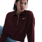 NIKE Sportswear Phoenix Fleece 1/2-Zip Oversize Sweatshirt Damen 652 - burgundy crush/sail M