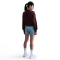 NIKE Sportswear Phoenix Fleece 1/2-Zip Oversize Sweatshirt Damen 652 - burgundy crush/sail M