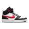 NIKE Court Borough Mid 2 Sneaker Kinder 161 - white/university red-white-black 27.5