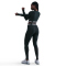NIKE Pro Tights Damen 390 - seaweed/white XL