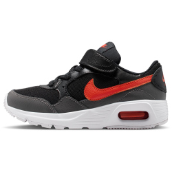 NIKE Air Max SC Sneaker Jungen 017 - black/team orange-medium ash 33