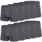 10er Pack JAKO Boxershorts Premium anthrazit S
