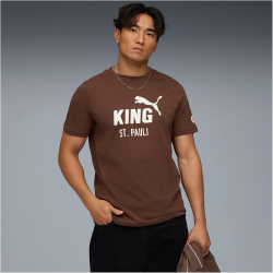PUMA FC St. Pauli King Logo T-Shirt Herren 01 - espresso...